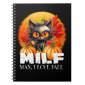 Moeder, man ik hou van herfst, herfst Halloween gr Notitieboek (Voorkant)