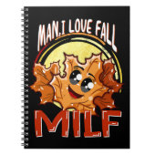 Moeder, man ik hou van herfst, vrolijk herfstfeest notitieboek (Voorkant)