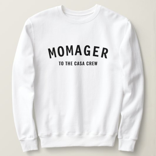 Moeder manager | Moderne Moeder Manager Hondenname Trui (Design voorkant)