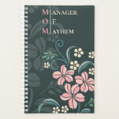 Moeder Manager van Chaos Stijlvolle Bloemen Planner (Voorkant)