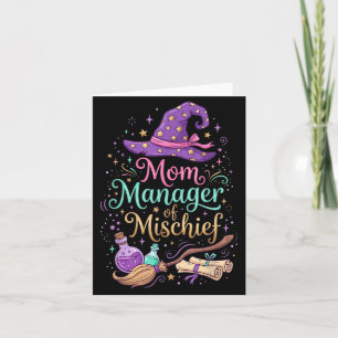 Moeder Manager Van Ondeugd Moederdag Grappige Vrou Kaart