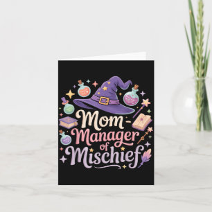 Moeder Manager Van Ondeugd Moederdag Magische Moed Kaart