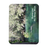 Moeder Manatee met kalf Blue Springs Personaliseer Magneet (Verticaal)