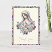 Moeder Maria begrafenis gebedsmonument Dank u Notitiekaartje (Voorkant)