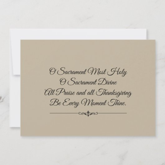 Moeder Maria Eerste Heilige Communie Uitnodigingen (Achterkant)