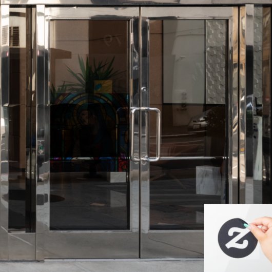 Moeder Maria en Baby Jesus Christelijk Glas in loo Raamsticker (Kantoordeur)