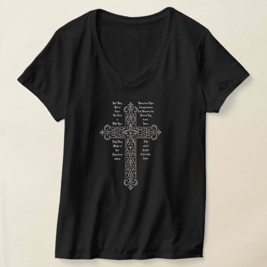 Moeder Maria en de Heilige Drie-eenheid T-shirt (Laagn)
