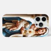 Moeder Maria en het kindje Jezus Case-Mate iPhone Case (Achterkant (horizontaal))