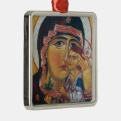 Moeder Maria En Jezus Kunst Metalen Ornament (Rechts)