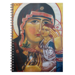Moeder Maria en Jezus Kunst Notitieboek