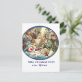 Moeder Maria en kindje Jezus Feestdagenkaart (Staand voorkant)