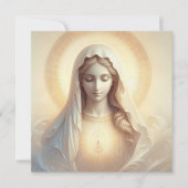 Moeder Maria in zachte witte tinten (Voorkant)