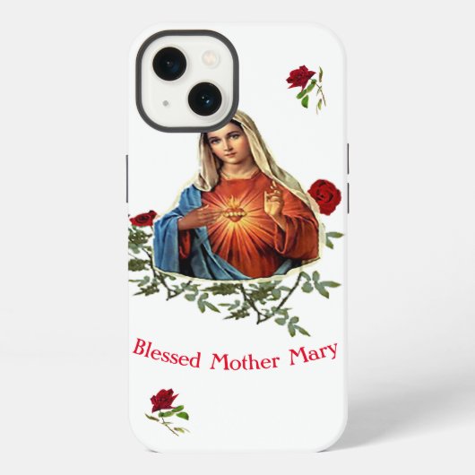 Moeder Maria iPhone Hoesje (Achterkant)