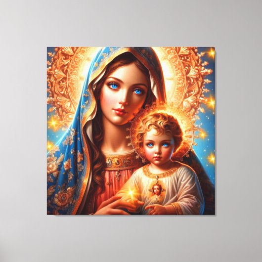 Moeder Maria & Jesus Canvas Afbeelding (Voorkant)