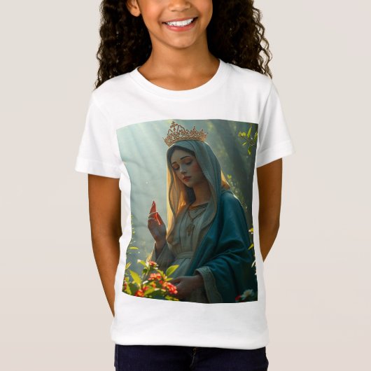 Moeder Maria Koningin van de Hemel Tee Shirt van h (Voorkant)