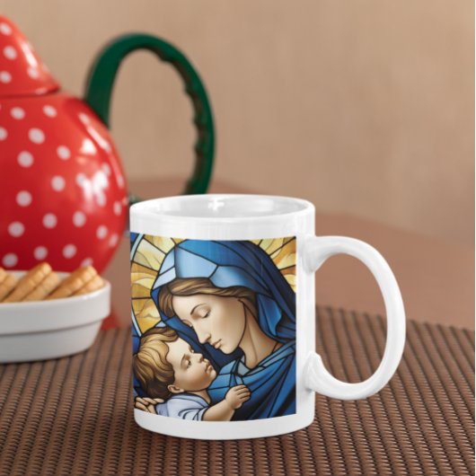 Moeder Maria met Baby Jesus versie 15 Koffiemok