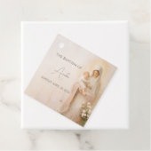 Moeder Maria met de doop van Baby Bedankjes Labels (In situ)