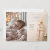 Moeder Maria met de doop van Baby Kaart (Voorkant)