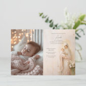 Moeder Maria met de doop van Baby Kaart (Staand voorkant)