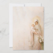 Moeder Maria met de doop van Baby Kaart (Achterkant)