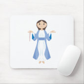 Moeder Maria met Rozenkrans Muismat (Met muis)