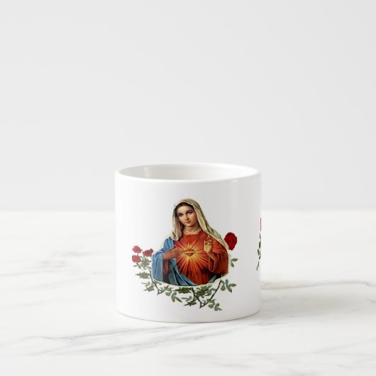 Moeder Maria ontwerpen Espresso Kop (Voorkant)