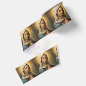 Moeder Maria - Religieuze Gelegenheden Grosgrain Lint (Achterkant)