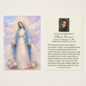 Moeder Maria-rouwgebed Memorare Visitekaartje (Voorkant /achterkant)