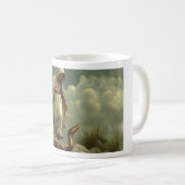 Moeder Maria traint op de slang Koffiemok (Voorkant rechts)