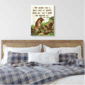 Moeder Mark Twain Fox Art Antiek Dictionary Pages Canvas Afdruk (Insitu (Slaapkamer))