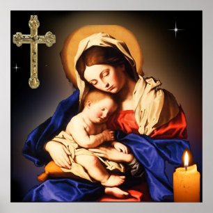 Moeder Mary art Poster