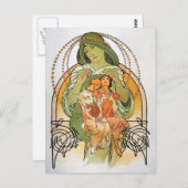  moeder Mary Briefkaart (Voorkant / Achterkant)