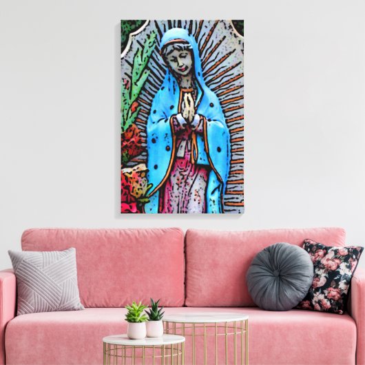 moeder Mary Canvas Afdruk (Insitu (Woonkamer))