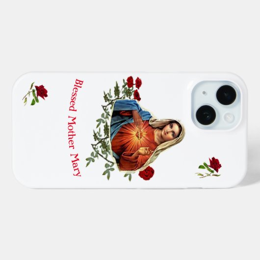 Moeder Mary Case-Mate iPhone Case (Achterkant (horizontaal))