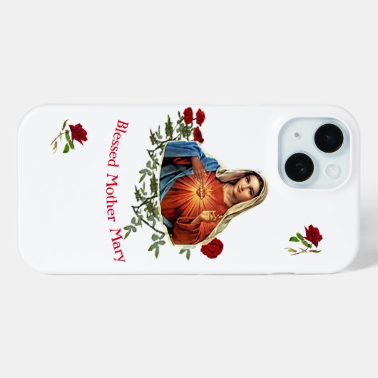 Moeder Mary Case-Mate iPhone Case (Achterkant (horizontaal))