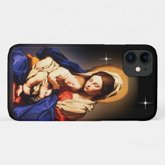 moeder Mary Case-Mate iPhone Case (Achterkant (horizontaal))