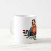 Moeder Mary design Koffiemok (Voorkant links)