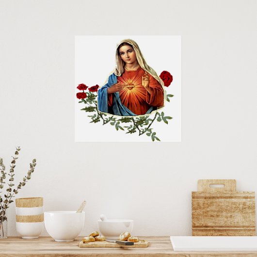 Moeder Mary design Poster (Keuken)