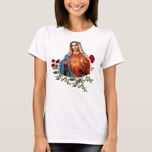 Moeder Mary design T-shirt (Voorkant)