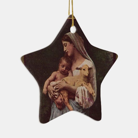  moeder Mary en Baby Jesus Keramisch Ornament (Rechts)