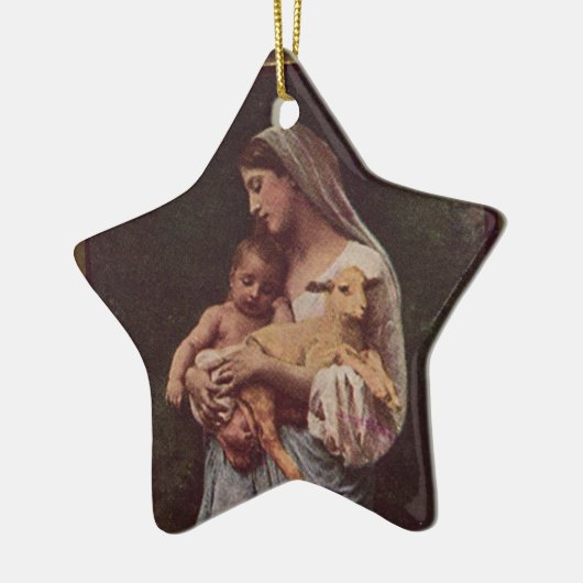  moeder Mary en Baby Jesus Keramisch Ornament (Links)