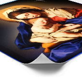Moeder Mary en Baby Jesus Poster (Hoek)