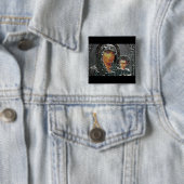 Moeder Mary en Baby Jesus Vierkante Button 5,1 Cm (In situ)