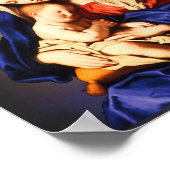Moeder Mary en Child Jesus Poster (Hoek)