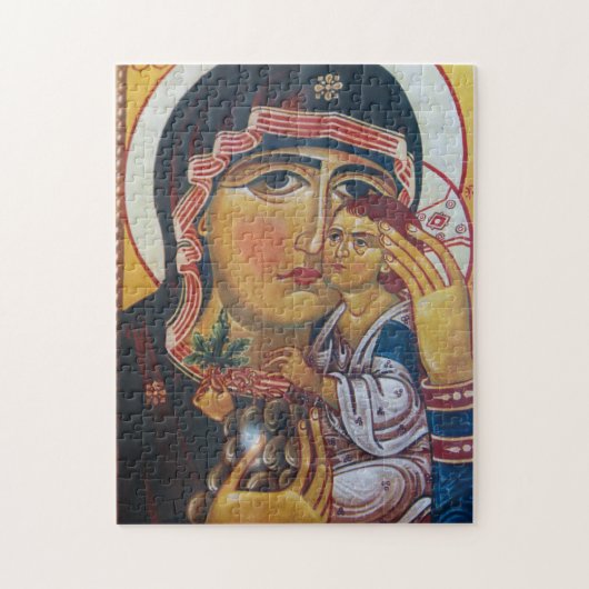 Moeder Mary en Jezus Art Legpuzzel (Verticaal)