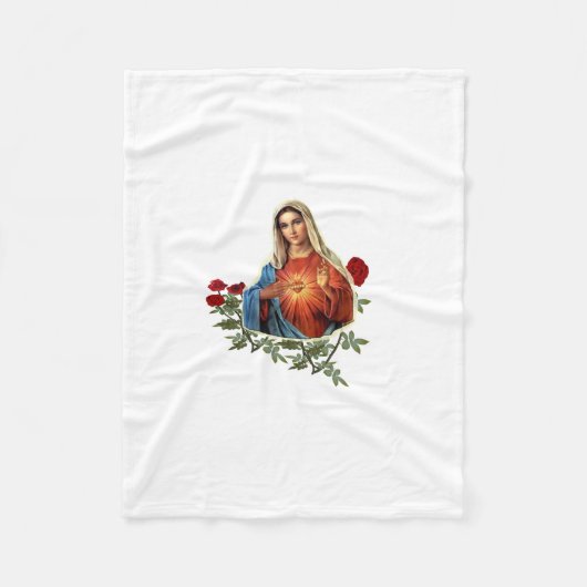 Moeder Mary Fleece Deken (Voorkant)