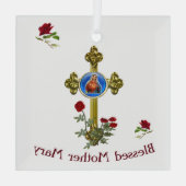 Moeder Mary Glas Ornament (Achterkant)