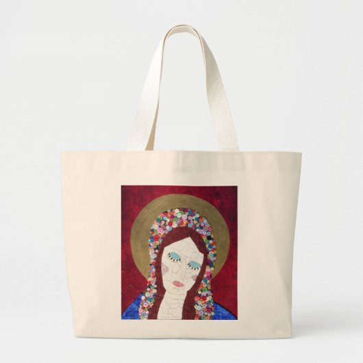 moeder Mary Grote Tote Bag (Voorkant)