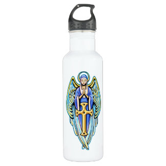 Moeder Mary Guardian Angel Cross Design Waterfles