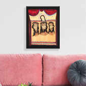 Moeder Mary Jezus Christus Thorn Kroonkunst Schild Canvas Afdruk (Insitu (Woonkamer))